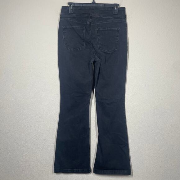WHBM Womens Size 8 Flare Jeans Pants Black Cotton Blend Mid Rise Pockets Stretch - Picture 7 of 8